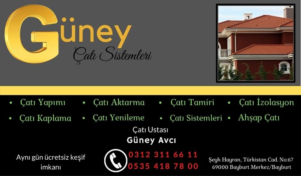 Bayburt Çatı İzolasyon